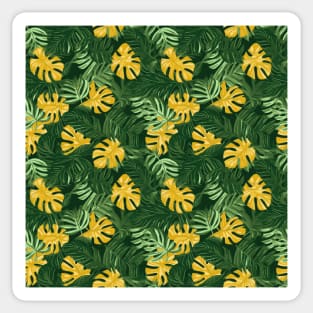 Tropical Minimalism: Monstera Leaf Elegance Sticker